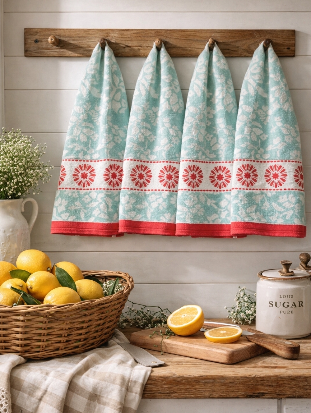 “The Pioneer Woman 4-Piece Hand Towel Set – Brand New, Farmhouse Style!”